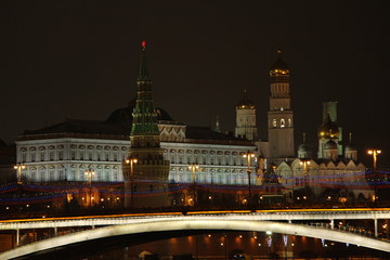 Fototapeta na wymiar night Kremlin