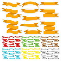 Spruchbänder  in einfachen verschiedenen Farben 
