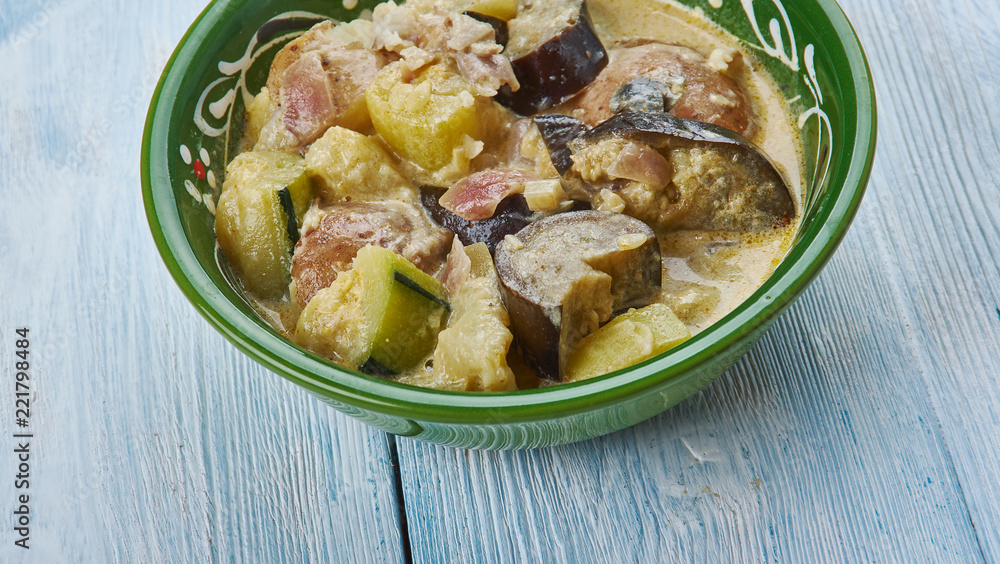 Poster curried potato korma