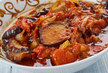 Eggplant in Tatar style