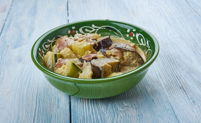 Curried potato korma