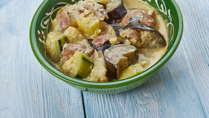 Curried potato korma