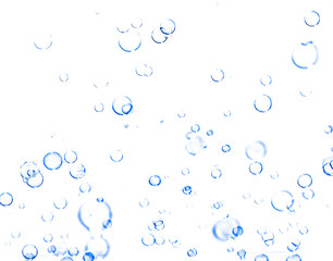 blue soap bubbles