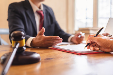 Judge's gavel resting on a desk, representing a Pennsylvania criminal case