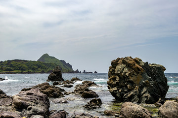 願い海岸から大野亀