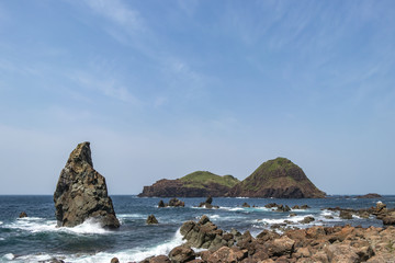 願い海岸から大野亀
