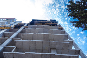 reinforced concrete floor, building background