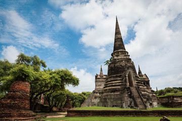 The pagoda in Ayutthaya Historical Park.