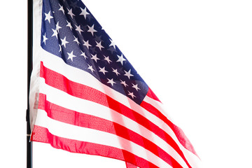 Fototapeta premium American flag isolated on white background