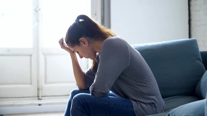 Young woman suffering from depression