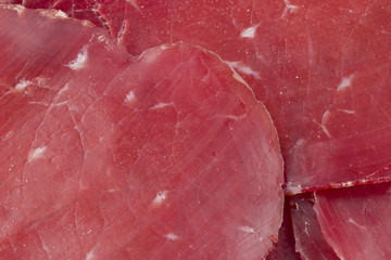 Bresaola tagliata a fette