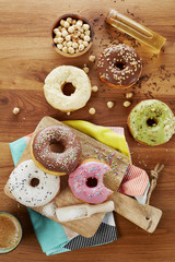 Obraz na płótnie Canvas Homemade donuts