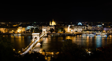 Fototapeta na wymiar Budapest cityscape landmark view at night