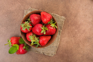 Fresh red strawberry