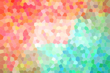 Good abstract illustration of green, blue and red bright Small hexagon. Handsome background for your design.