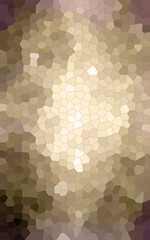 Illustration of Vertical blue and brown colorful Small Hexagon background.