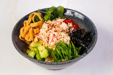 Poke with crab