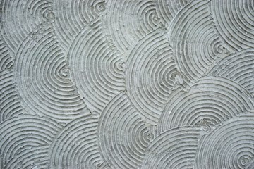 Swirled plaster circles abstract horizontal background texture