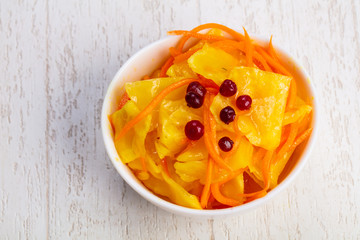 Appetizing pickled salad