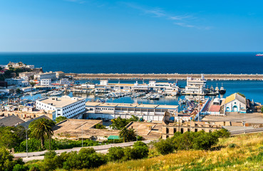 Port of Oran, a coastal city in Algeria