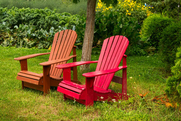 Two Muskoka / Adirondack chairs