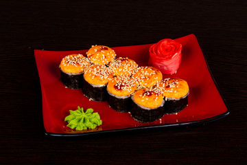 Japanese roll with eel