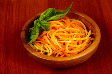 Salad with carrot and radish