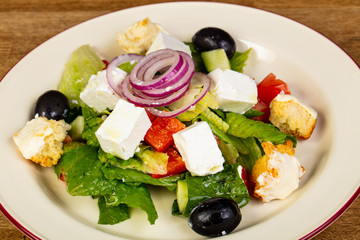 Greek salad with feta