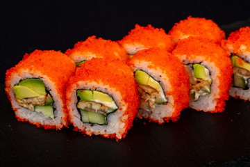 Japanese roll with eel