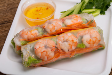 Vietnamese Spring roll with prawn