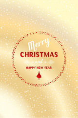 Hand drawn letters for Merry Christmas and graphic design