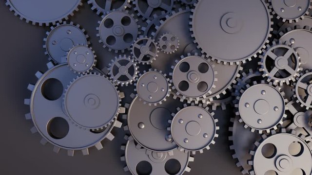 Rotating gears in a seamless loop