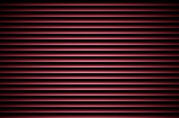 red 3d horizontal jalousie, blinds graphic background with light effect