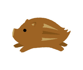 2019 亥年 年賀状素材 / イノシシイラスト