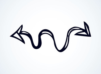 Arrow symbol. Vector drawing