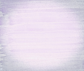 Abstract watercolor background in gentle pastel colors. Hand painted on a paper texture. As a canvas or template for text, design, decorative element.
