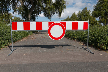 Fussweg gesperrt