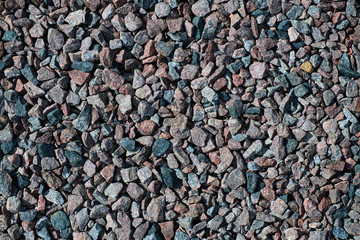 Colored gravel stones background