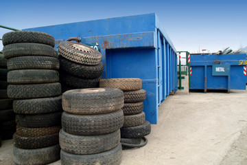 Landfill for the correct disposal of used tires