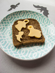 Ghost for Halloween. food art