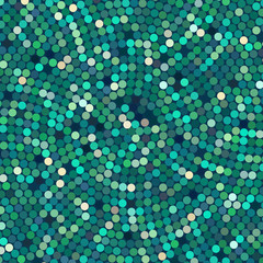 Simple background consisting of small green circles, vector illustration
