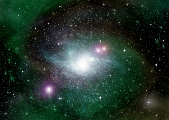 galaxy in a free space