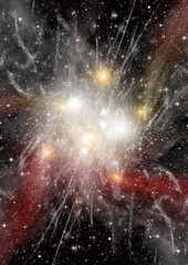 galaxy in a free space