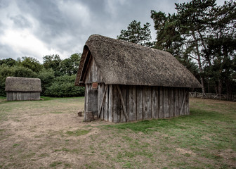 Fototapeta na wymiar Anglo Saxon Houses