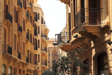 Naklejka premium Ulice śródmieścia Bejrutu w Libanie