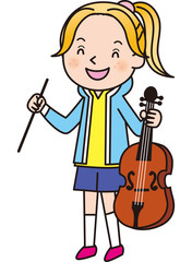 バイオリン　女の子