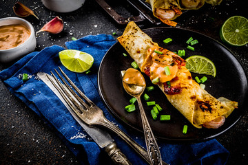Roasted Shrimp Enchiladas