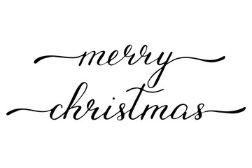 Merry Christmas handwritten text