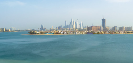 Fototapeta na wymiar Morning of Dubai. September 2018