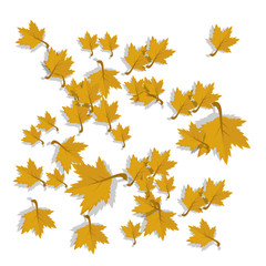 Naklejka na ściany i meble autumn leaves banner background with falling leaves design